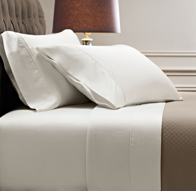 Italian Vintage-Washed 464-Thread-Count Percale Bedding Collection