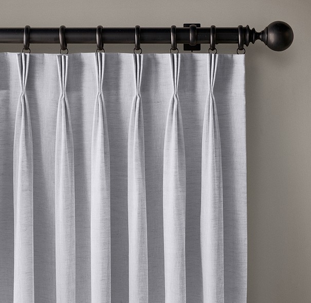 Fold French Pleat Dry, Curtains 118 Inches Length