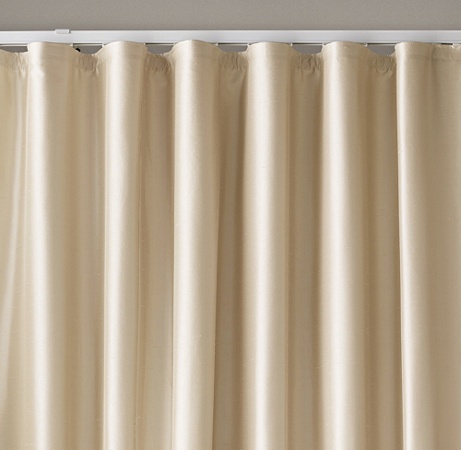 Custom Thai Silk Solid Ripple Fold Drapery Select Colors On Sale