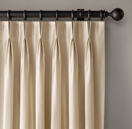 Custom Thai Silk Solid 3 Fold French Pleat Draperyselect Colors On