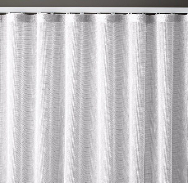 Restoration Hardware set Restoration Hardware Italian Linen Mesh Sheer Curtains 108X50 green 2 panels 