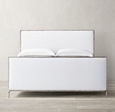Thaddeus Fabric Panel Bed with Footboard