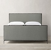Thaddeus Fabric Panel Bed with Footboard Thaddeus Fabric Panel Bed with Footboard
