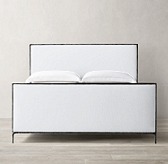 Thaddeus Fabric Panel Bed with Footboard Thaddeus Fabric Panel Bed with Footboard