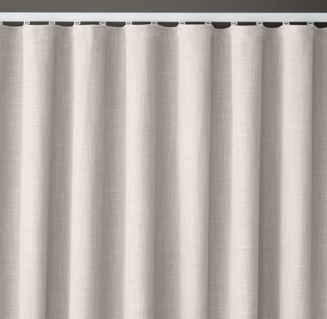 Custom Italian Textured Weave Ripple Fold Drapery