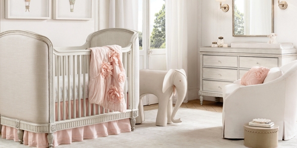 Belle Upholstered Crib Collection