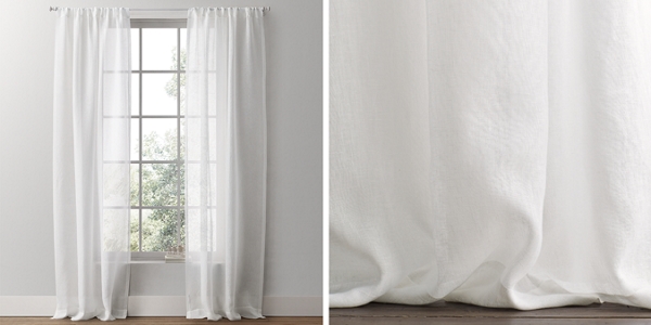 Sheer Belgian Linen Drapery Collection