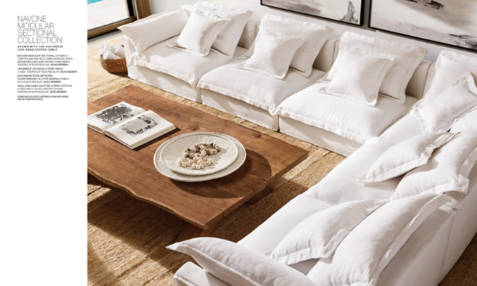 shop Live Edge Steamed Oak Family Room