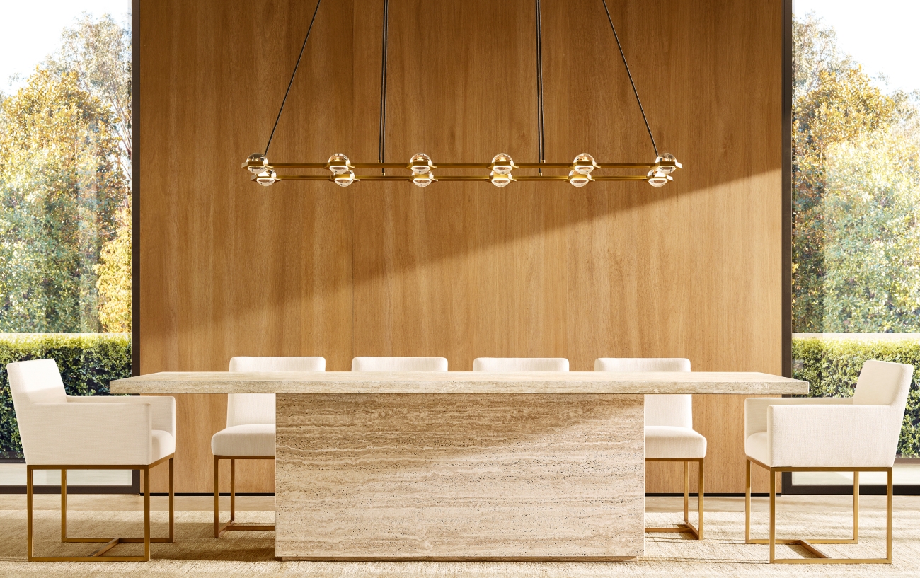 The Plinth Italian Travertine Collection RH