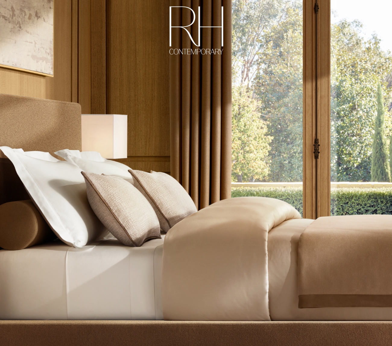 RH Contemporary. The Finest Bedding Is Made in Italy. CONTEMPORARY 