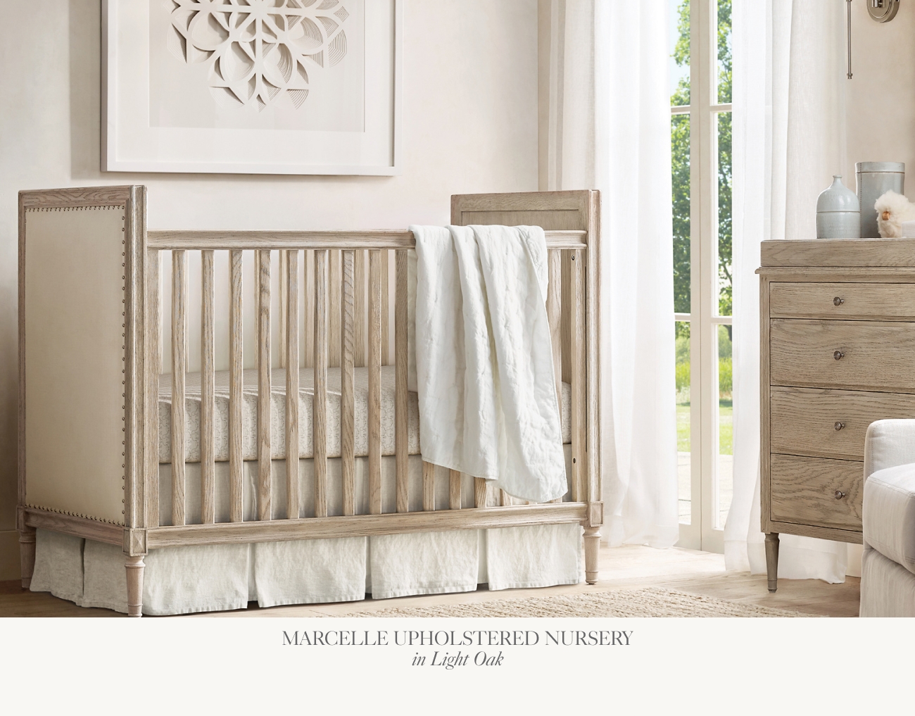 Marcelle crib hot sale restoration hardware