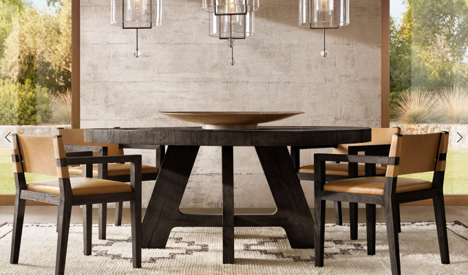 Davos table online restoration hardware