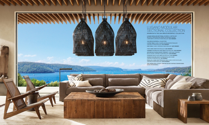 shop Waterfall Steamed Oak Sectional Living