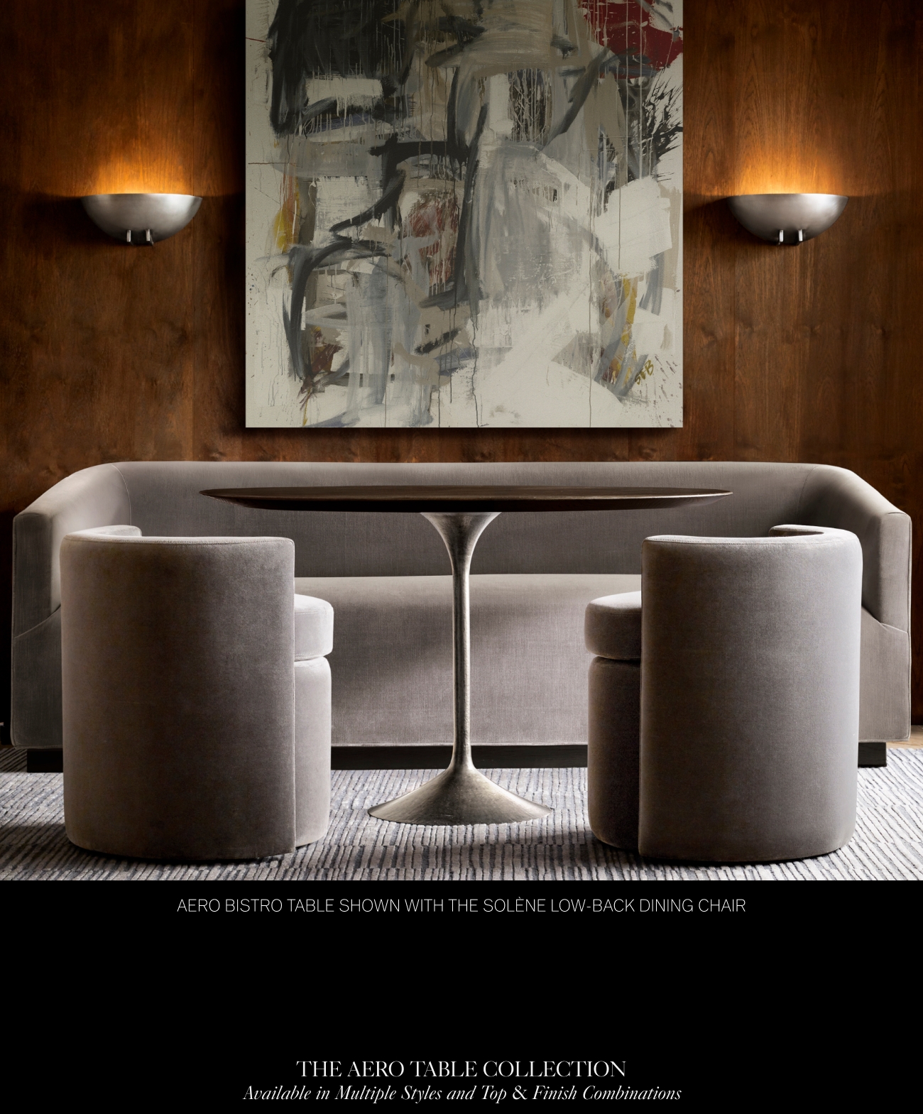 The Aero Dining Table. Midcentury Design in Carrara Marble, Oak or