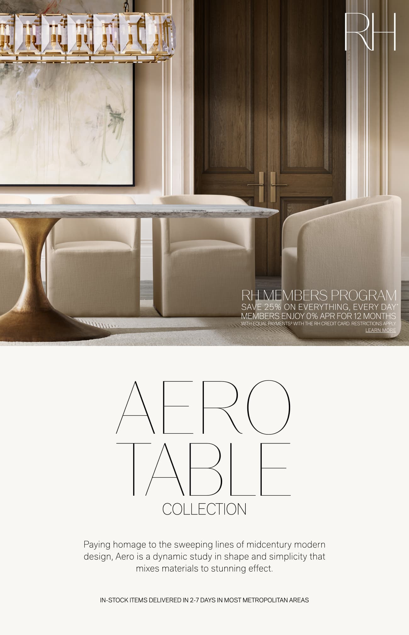 Iconic Midcentury Design The Aero Table Collection Restoration Hardware