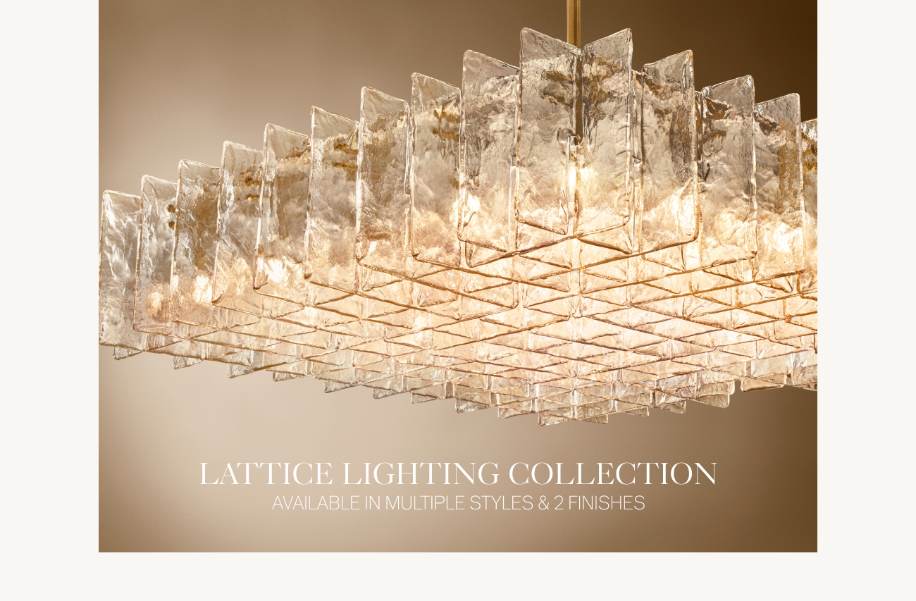 Sculptural Silhouettes. The Thaddeus Collection & Crescent Sofa. RH