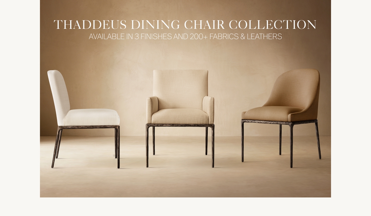 Thaddeus chair online restoration hardware