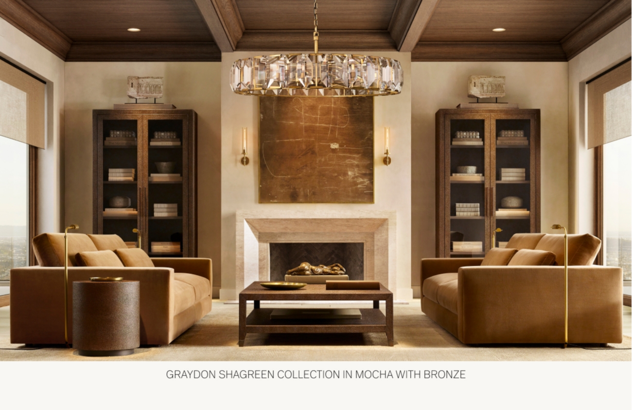 The Graydon Collection. Discover the Art of Shagreen. Restoration Hardware