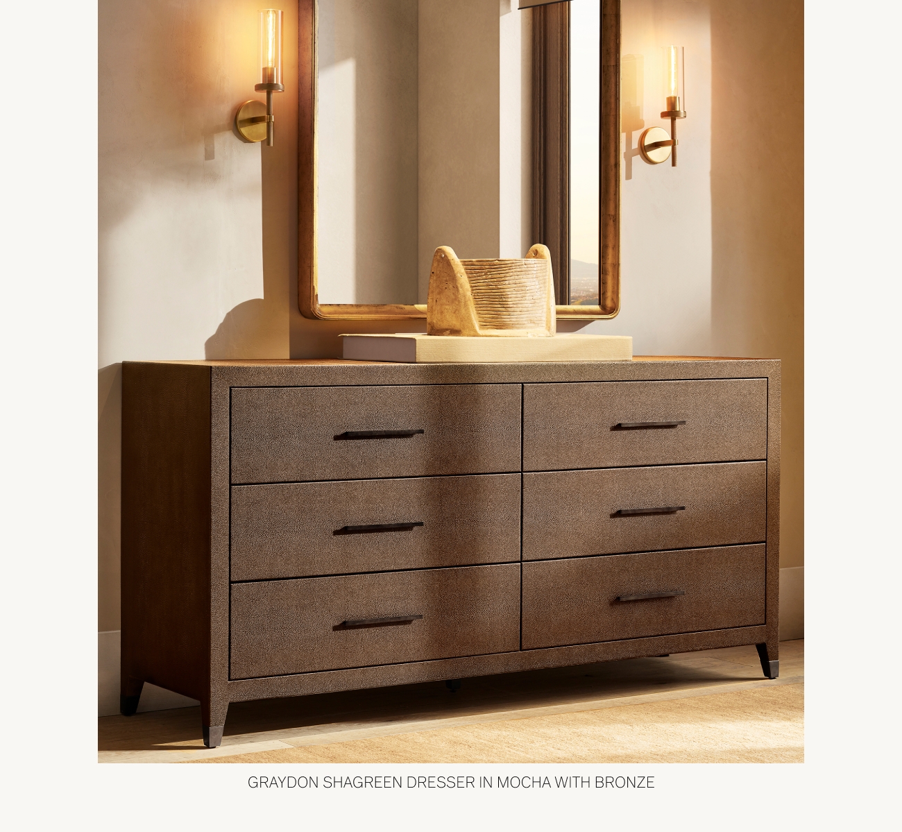 The Graydon Collection. Discover the Art of Shagreen. Restoration Hardware