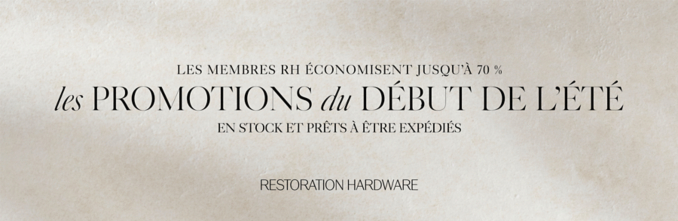 Les membres RH économisent jusqu’à 70 % les promotions de printemps Bientôt la fin