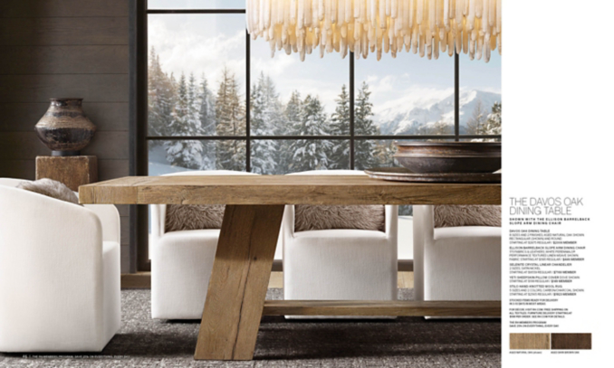 shop Davos Rectangular Dining Table - Oak