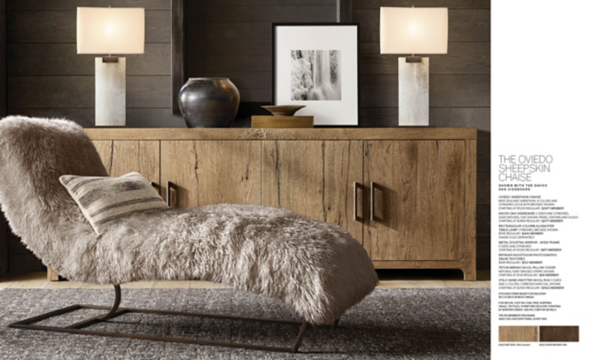 shop Oviedo Sheepkin Chaise