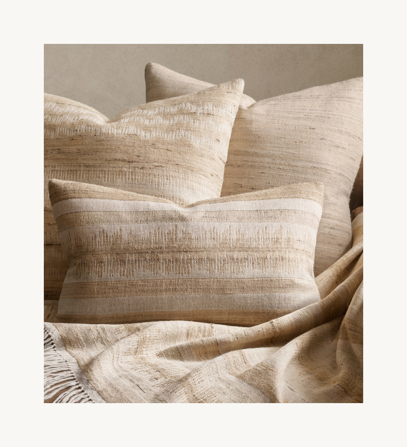 The Art of Ancient Looms. Handwoven Pillows & Throws by Neeru Kumar
