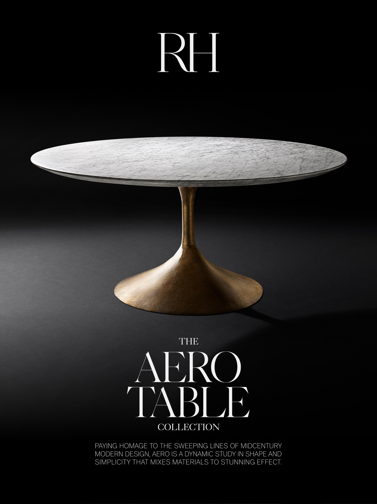 Aero dining online table restoration hardware