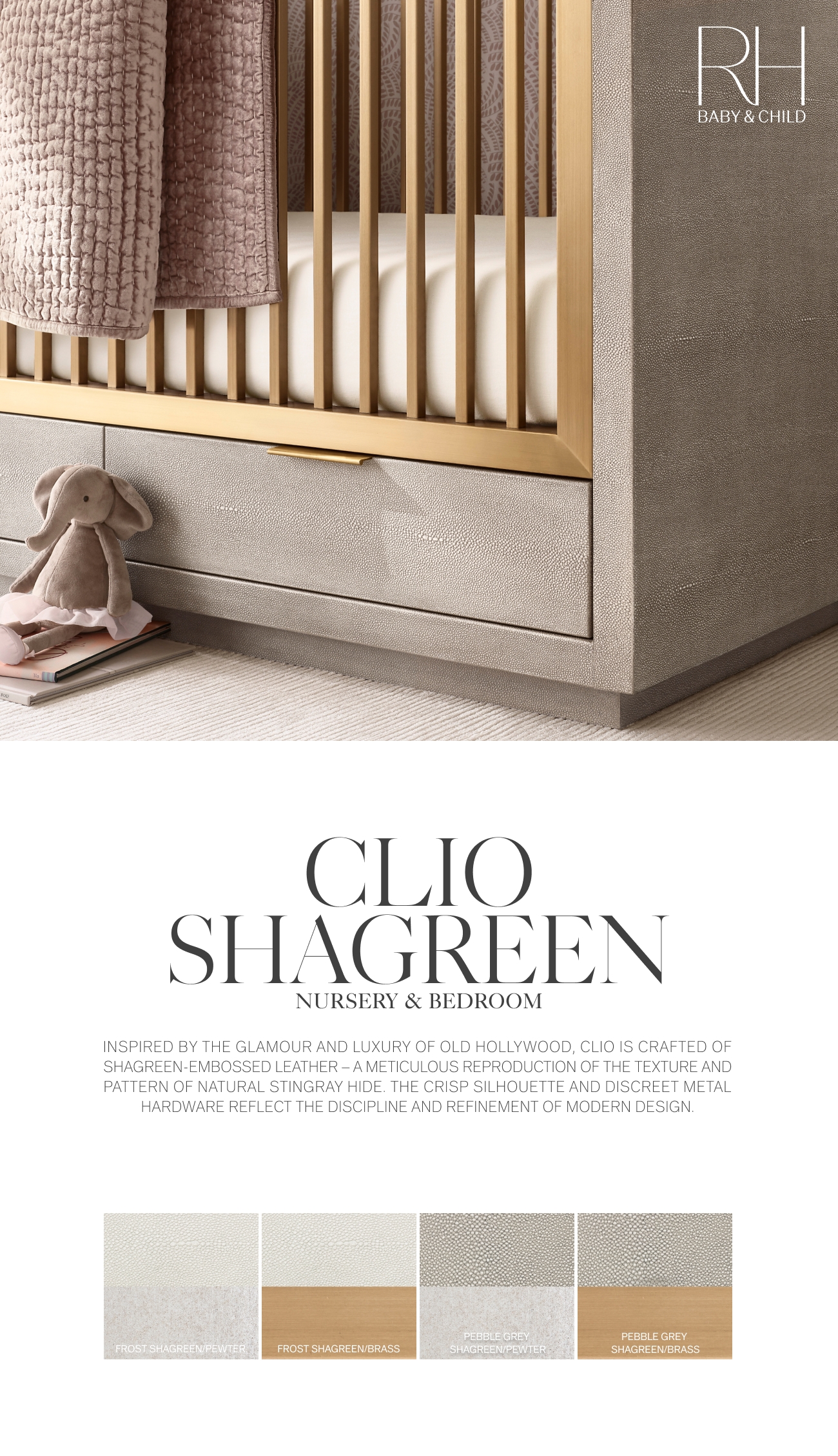 The Clio Shagreen Collection. Rich Embossed Leather for the Nursery ...