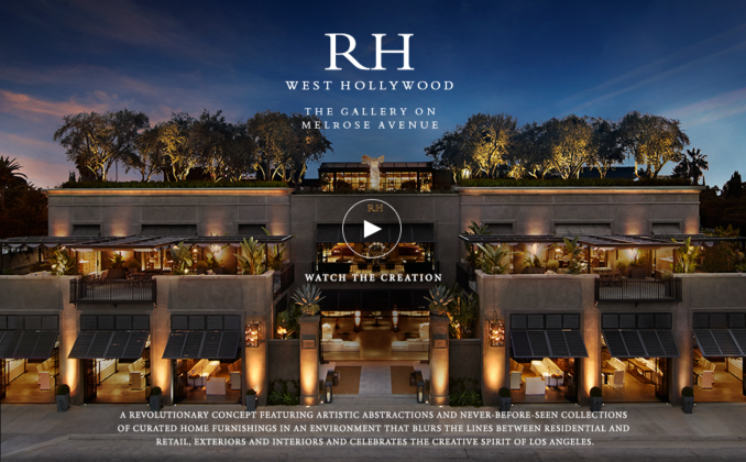RH West Hollywood - The Gallery on Melrose Avenue