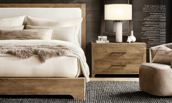 shop Davos Bed - Aged Natural
