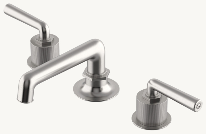 Waterworks Henry Lavatory Faucet With Coin Edge Lever Handles