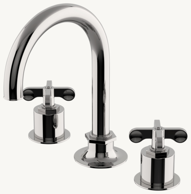 Waterworks Henry Gooseneck Lavatory Faucet With Cross Handles