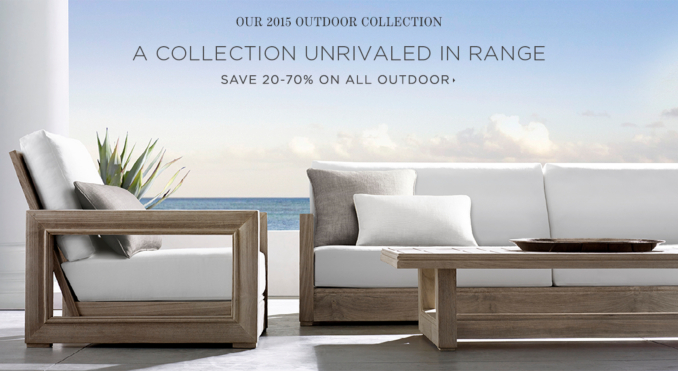 Restoration Hardware Homepage