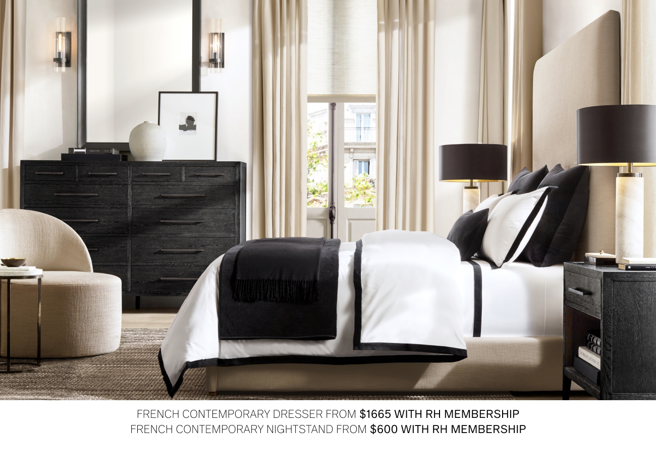 Rh french deals contemporary bed