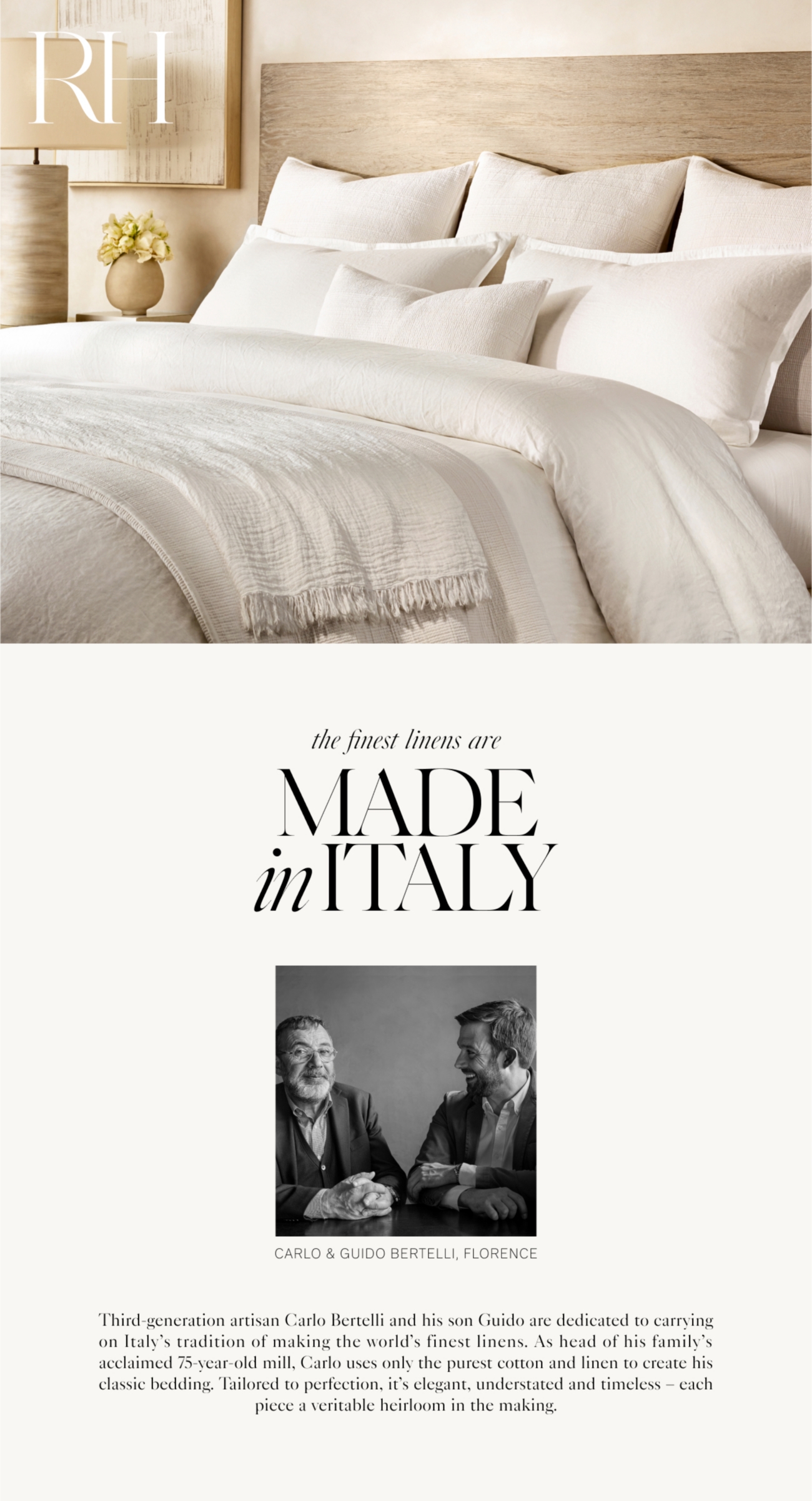 Italian Heritage Washed Linen Duvet Cover