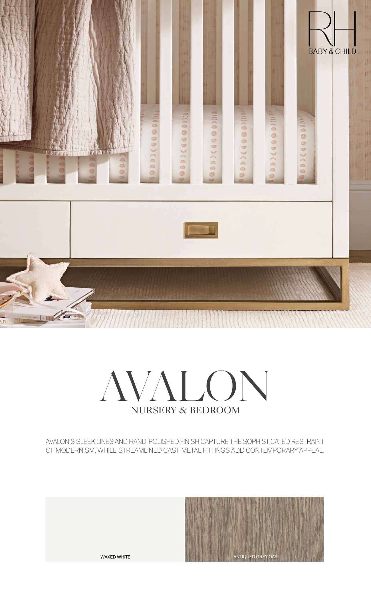 The Avalon Collection. Timeless Modernism for the Nursery