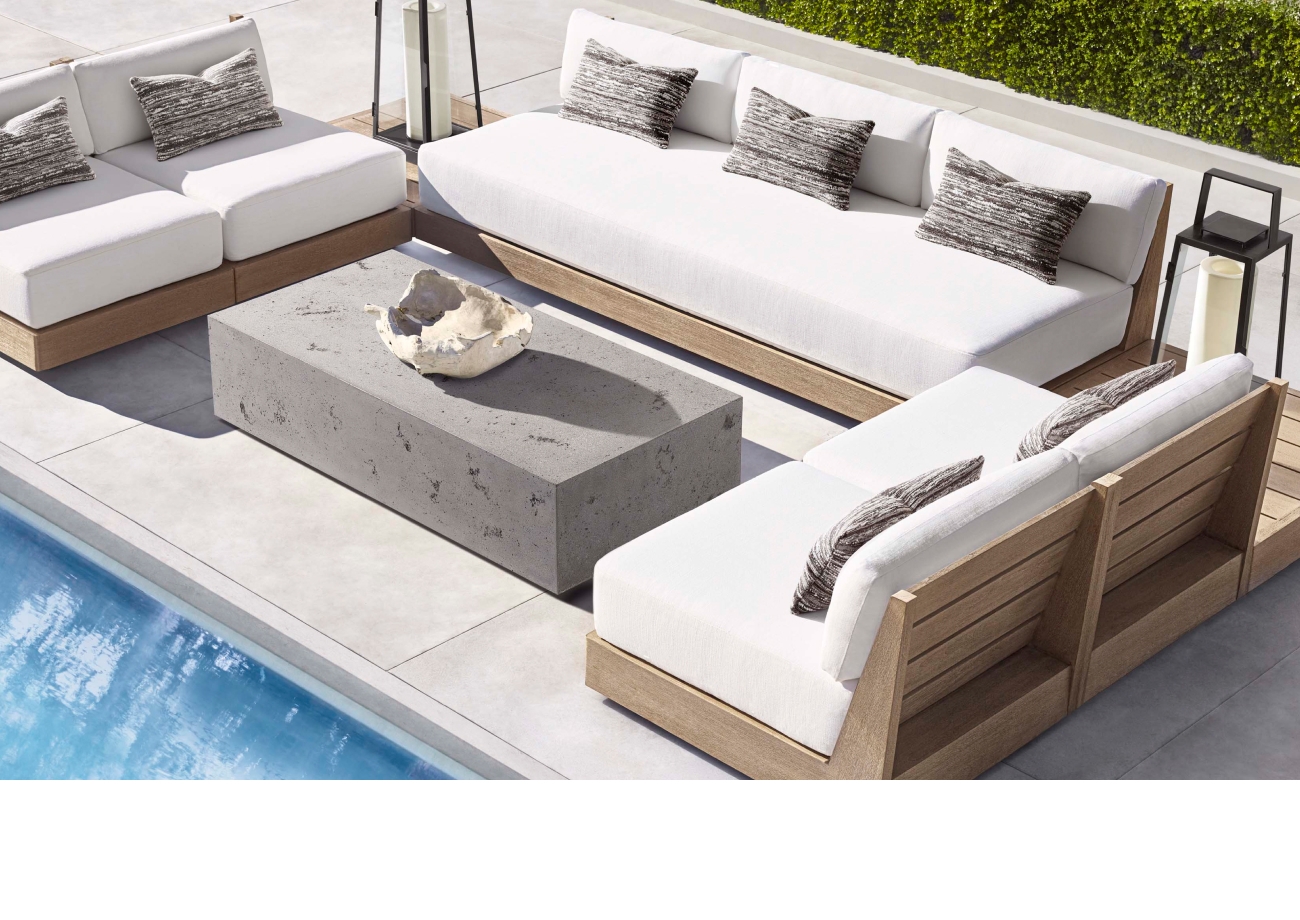 Modern Minimalism. The Caicos & Maya Outdoor Collections. Restoration