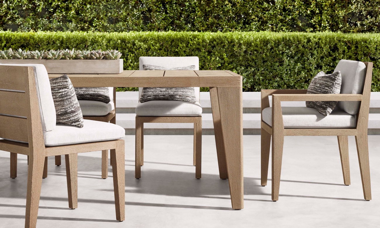 Modern Minimalism. The Caicos & Maya Outdoor Collections. Restoration