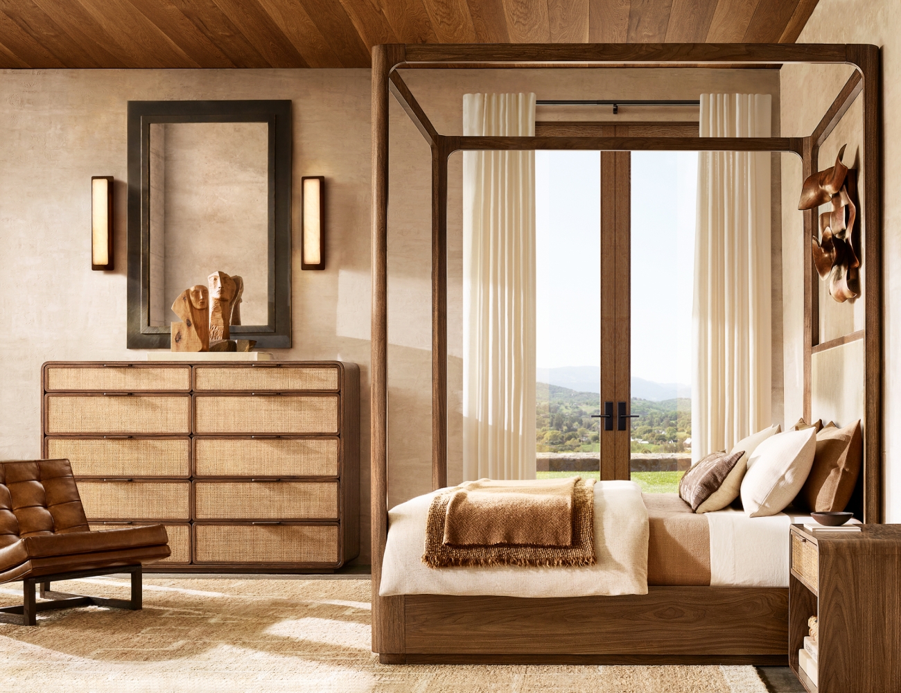 Introducing Santiago in American Black Walnut & Handwoven Cane