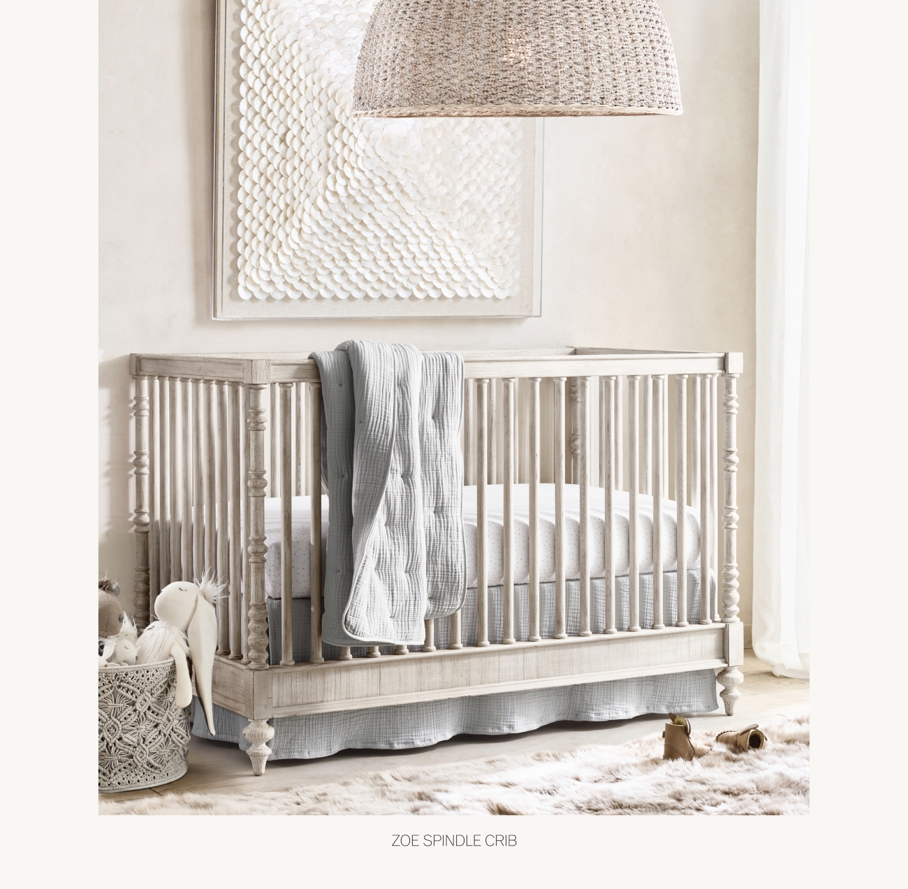 The Zoe Nursery & Bedroom. Classical Motifs in Carved Wood. RH