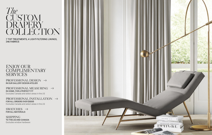 Custom Drapery RH