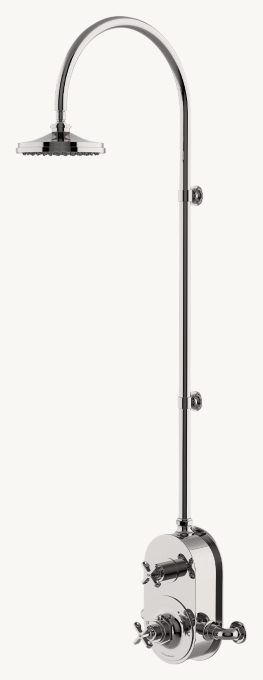 ファッションなデザイン Waterworks Henry Exposed Thermostatic Shower System With 8 ベース