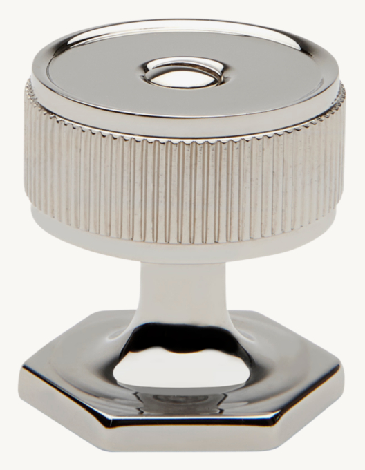 Waterworks Henry 1\" Hex Plate Knob