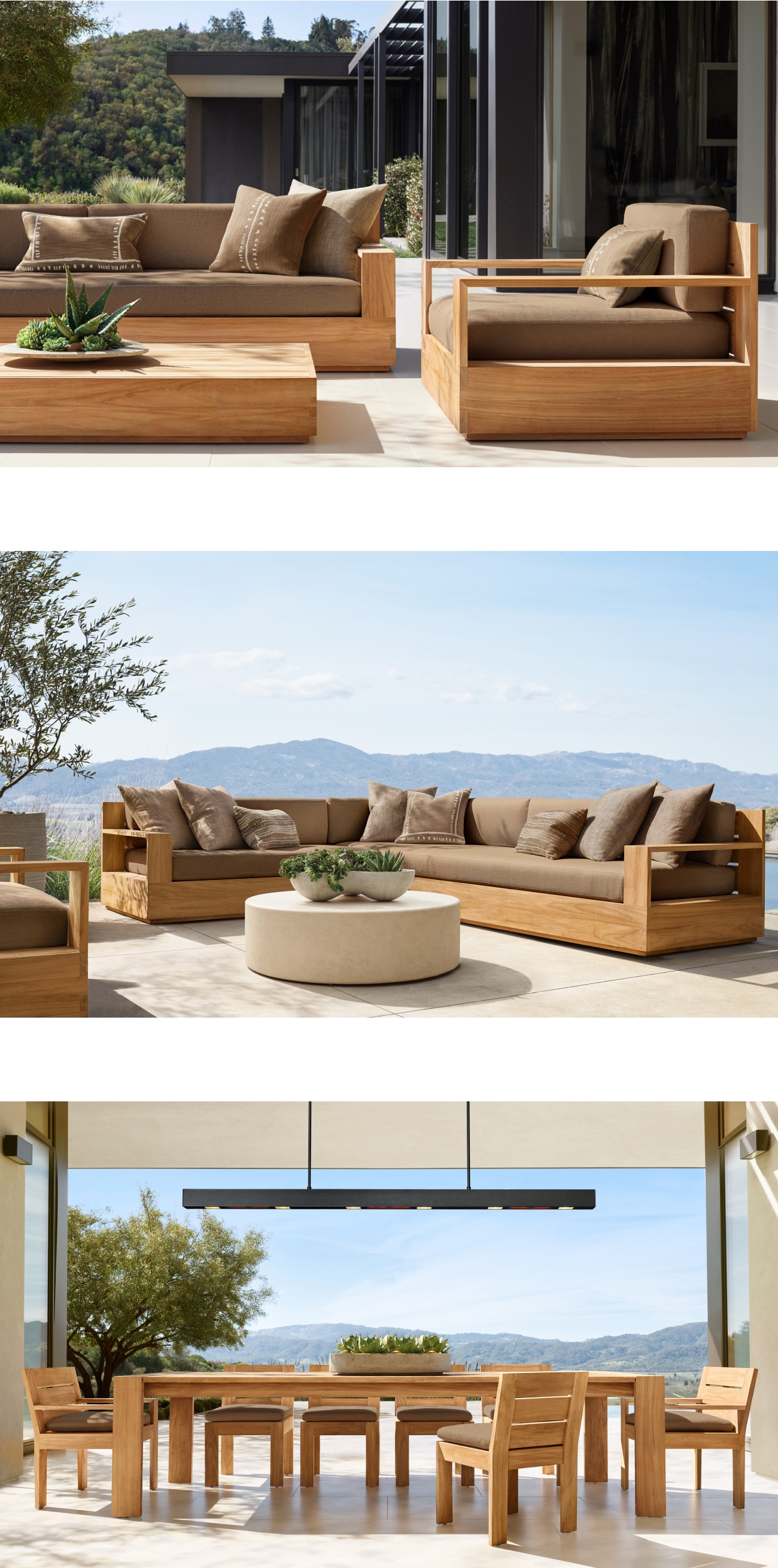 Marbella & Belvedere. Outdoor Collections in Solid Teak & Handcrafted