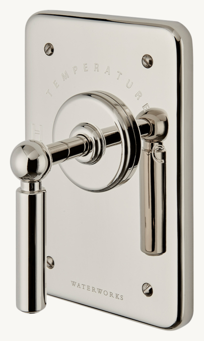 Waterworks Ludlow Thermostatic Control Valve Trim With Lever Handle 