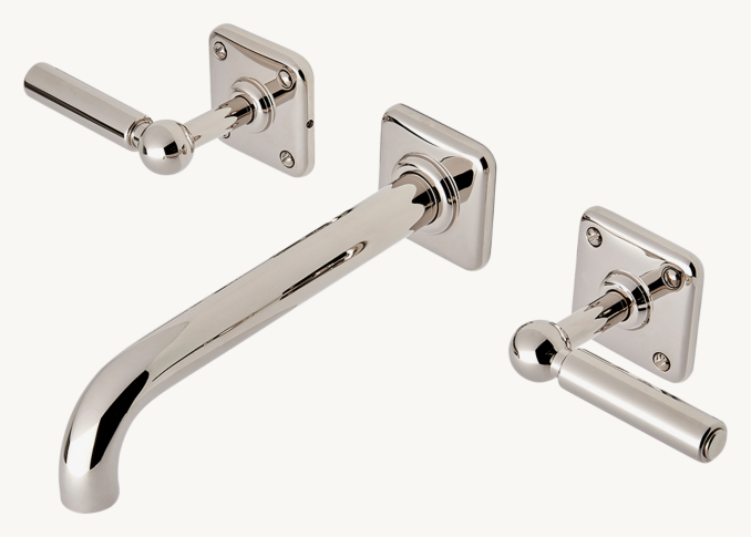 Waterworks Ludlow  Wall-Mounted Lavatory Faucet With Lever Handles 