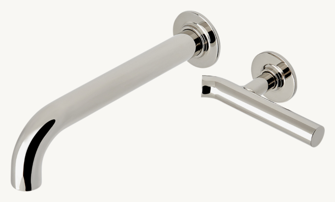 Waterworks Bond Solo Series Wall-Mounted Lavatory Faucet With Single Lever Handle