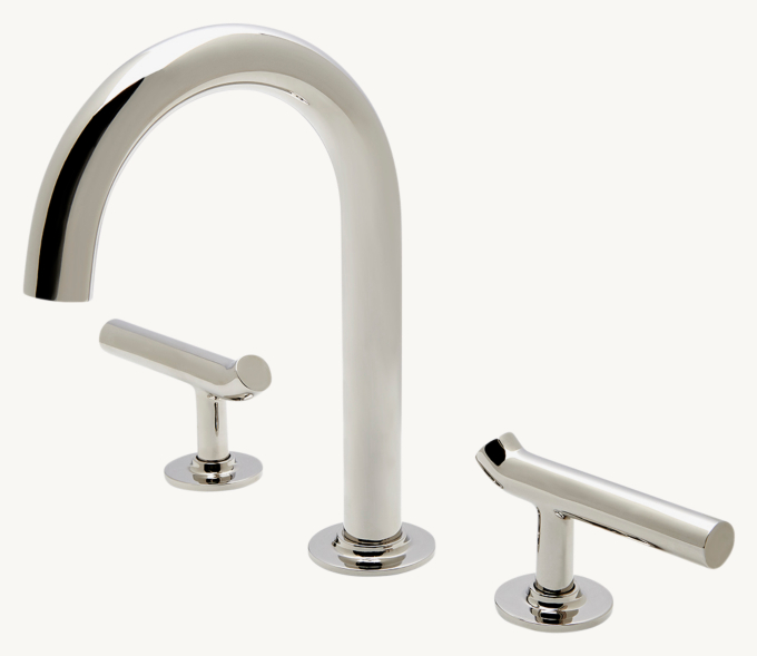Waterworks Bond Solo Series Gooseneck Lavatory Faucet With Lever Handles