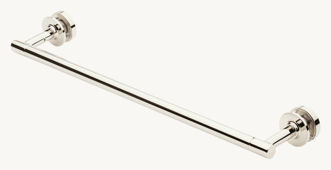 Waterworks Bond 18\" Single-Sided Glass-Mounted Towel Bar